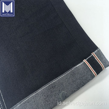 Cotton Polyester Blend Stretch Selvedge Denim Fabric